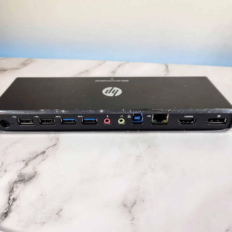 HP 3005pr USB 3.0 Port Replicator Docking Station Black - Image 3 of 4