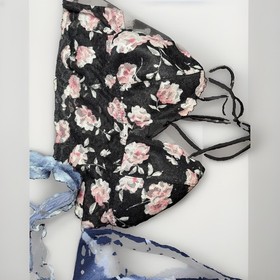 Victoria&rsquo;s Secret PINK Bralette Lot S M Floral Lace Tie Dye Crop Top 3 Pc