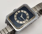 Vintage TIMEX Siver Tone Tank Rectangular Manual Wind Wrist Watch - For Repair