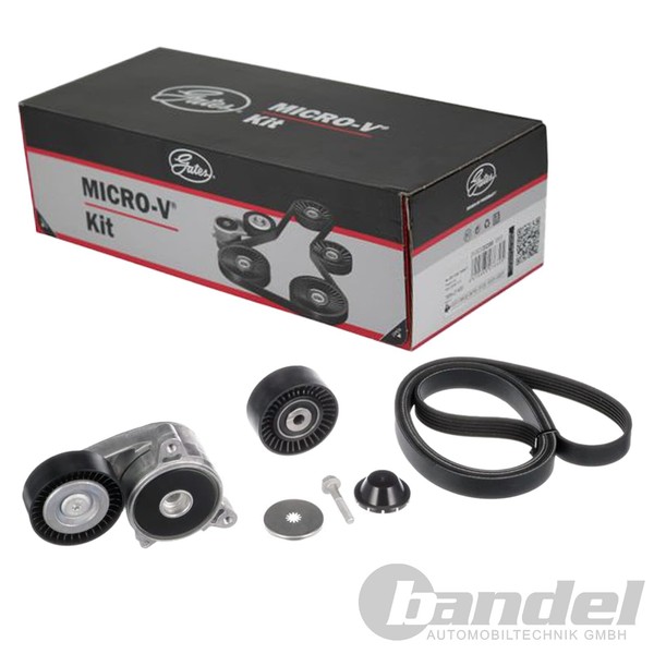 Gates Micro-V Kit KEILRIPPENRIEMEN-SATZ Passend FüR Dodge Caliber Jeep Compass-image