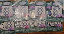 8 NEW 2000 Jo-Ann Joann LIMITED EDITION QUILT BLOCKS Century Quilt BLUE WHITE