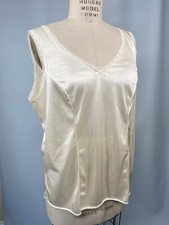 VELROSE Women s New NWOT Camisole SIZE 42 EXTRA LARGE XL beige nylon tank modest