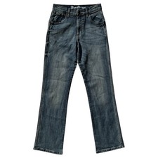 Boy  s Wrangler Retro Relaxed Bootcut Jeans - 16 Slim- Med Blue - NWT Preowned