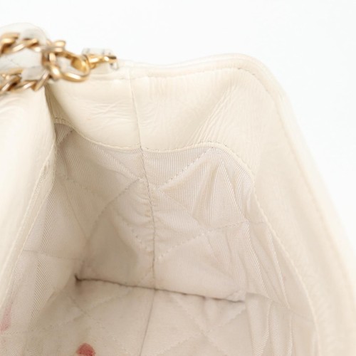 Chanel Single Flap White Patent Leather Shoulder Bag Authentic - Picture 24 of 24