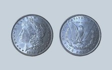 Morgan 1880 Silver Dollar $1 Coin 0.9 Fineness 90% Silver 10% Copper