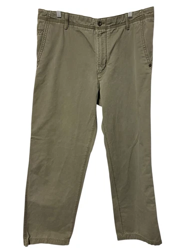 Timberland pantaloni spessi verde oliva 38 x 32 chino kaki pantaloni outdoor