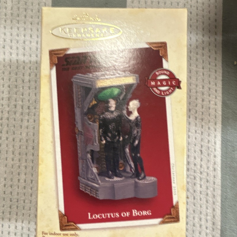 Hallmark Keepsake Star Trek TNG Locutus of Borg Sound & Light Ornament 2005