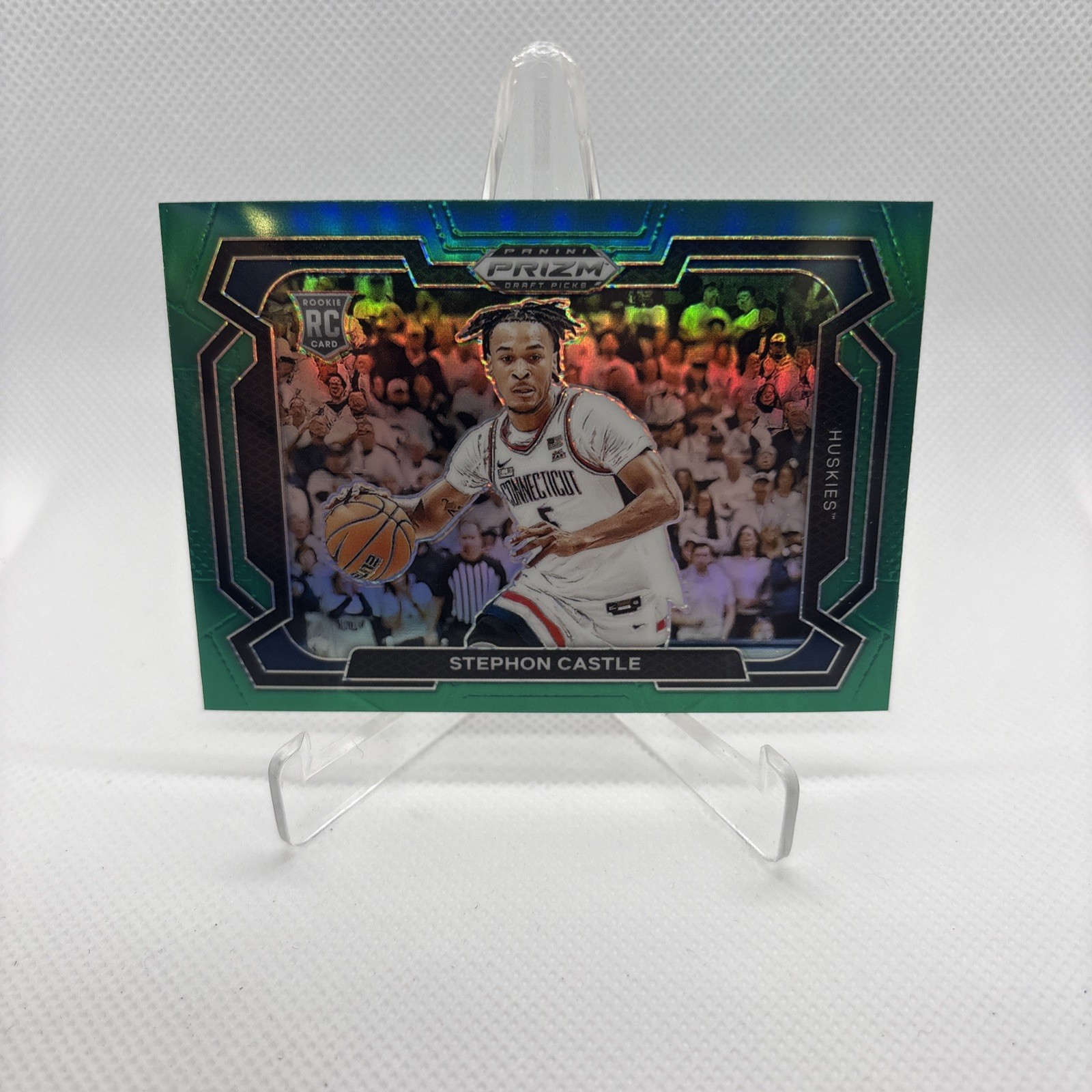 Stephon Castle 2024 Panini Prizm Draft Picks Image Variation Prizms Green #17