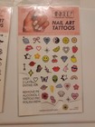 B&W & Color Nail Inked By Dani Nail Art Tattoos For Skin & Nails 3 Sheets New — photo 6