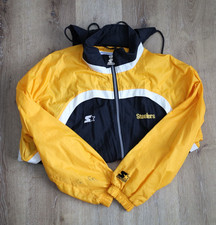 Vintage Pro Line Starter Authentic Pittsburgh Steelers Pullover w/ Hood Size XL