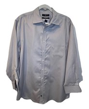 Hart Schaffner Marx Men's Long Sleeve Shirt 17/33 Gray