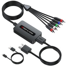 1080P Component to HDMI Converter, YPbPr to HDMI Adapter with Male YPbPr Conn...