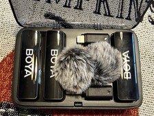 BOYALINK 2 Wireless Lavalier Microphone For iPhone Android Camera 1000ft Range