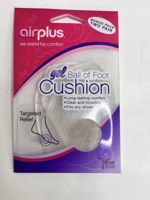 Airplus Gel Ball of Foot Cushion Insoles Clear Targeted Relief SHIPS SAME DAY