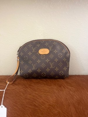 Vintage LOUIS VUITTON  Monogram canvas wristlet pochette pouch clutch EUC