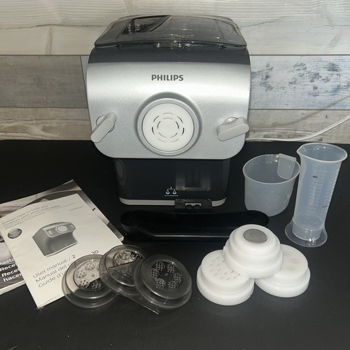 Philips Premium Automatic Pasta & Noodle Maker HR2358 Gray w/ Accessories Tested