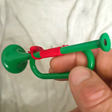 Vintage 5 Inch Green Trumpet Blow Throughable And Will Make Sound