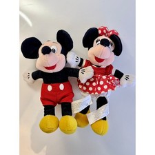Disney Store Applause Mickey Minnie Mouse Plush Lot of 4 Vintage Small