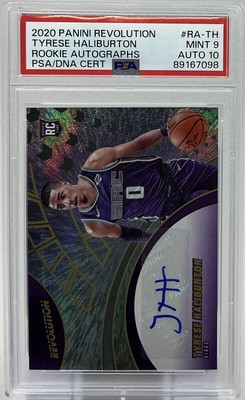 Tyrese Haliburton Rookie Auto PSA 10/9 - 2020 Panini Revolution 