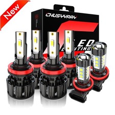 For Nissan Murano 2015-2018 Combo 6x 6000k Led Headlights Fog Lights Bulbs Kit