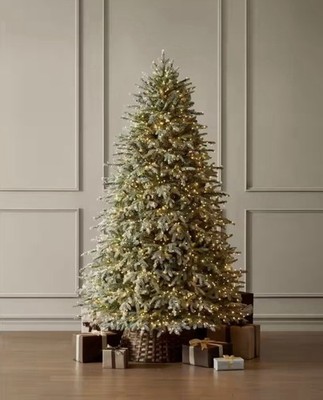 7.5 Ft Grand Duchess Twinkling FULL Balsam Fir LED Flocked