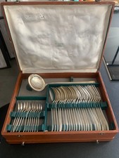 Ménagère métal argenté Argental 37 pièces style art déco