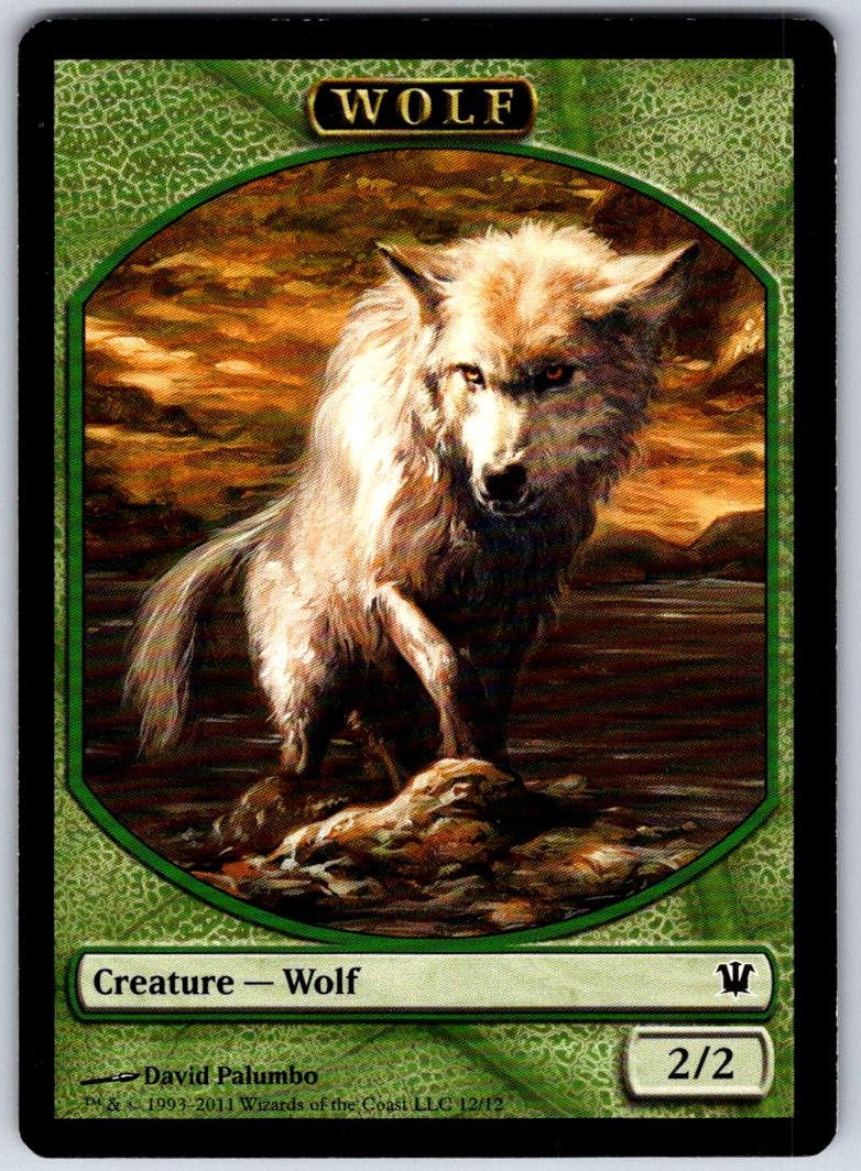 Wolf Token (12) 12 Token Innistrad Magic: The Gathering Near Mint