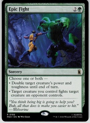 Epic Fight 166 Marvel Super Heroes Magic the Gathering