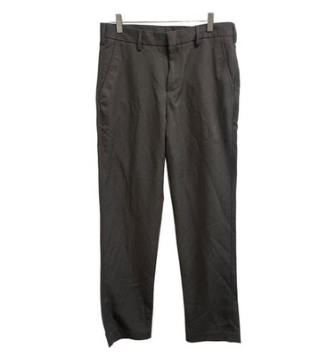 Flynn O'Hara Uniform Men's Gray Pants Classic fit Flat front SIze 30 x 34 SKU 14
