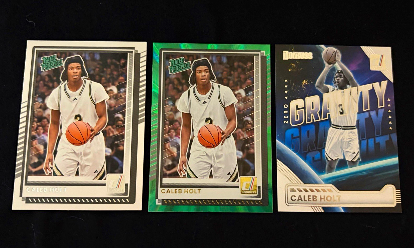 Caleb Holt 3-Card Prospect Lot (Donruss)