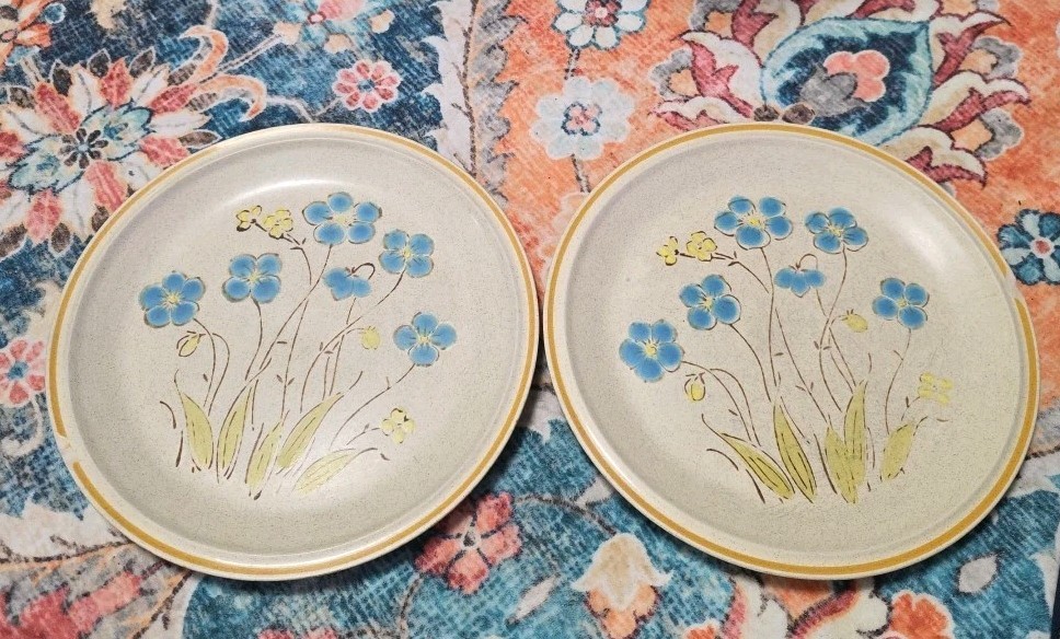 VINTAGE Set Of 2 Hearthside Garden Festival Highland Flowers 12