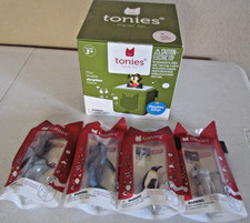 Toniebox Starter Set Green Bundle with 4 National Geographic Kids Tonies Audio