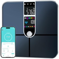 KöRperfettwaage, Personenwaage, KöRperanalyse, Smartwaage, Mit Display