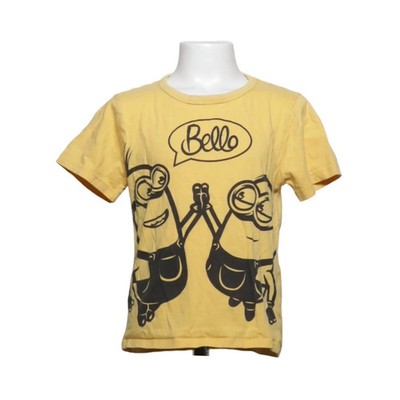 H&M, T-shirt, Größe: 122/128, Gelb, Baumwolle, Print, Unisex (Kinder) #Rti