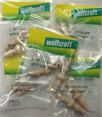 Wolfcraft 2-3/8'' Wood Spindles 5 Bags Of 2 2977 USA