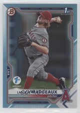 2021 Bowman Draft 1st Edition Sky Blue Foil Landon Marceaux #BD-115 fm0