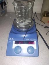 Magnetic IKA RCT Basic Hot Plate Stirrer Mixer 5in Round 310°C 1500RPM German TE