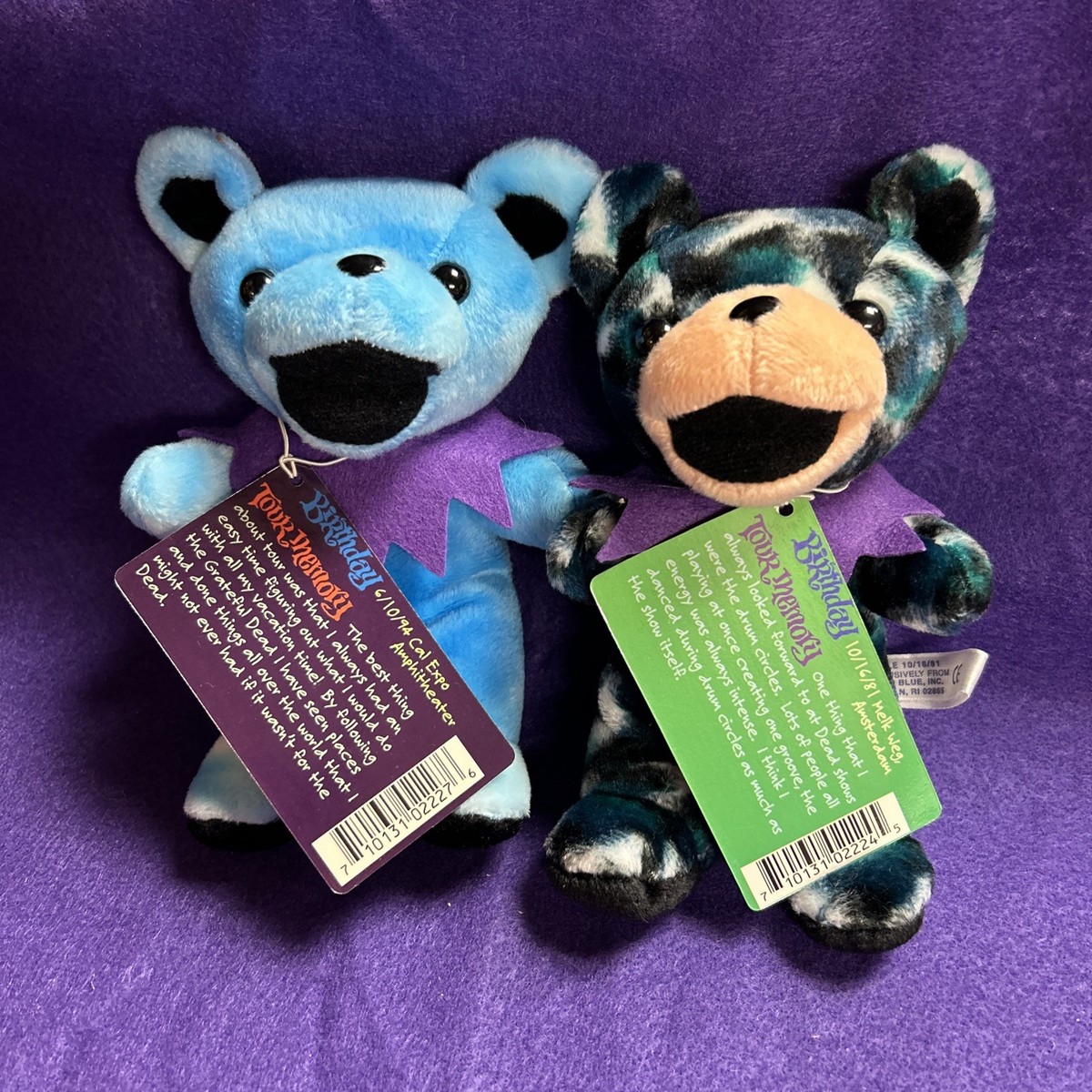 FULL SET 1998 Grateful Dead Beanie Bear Collectible