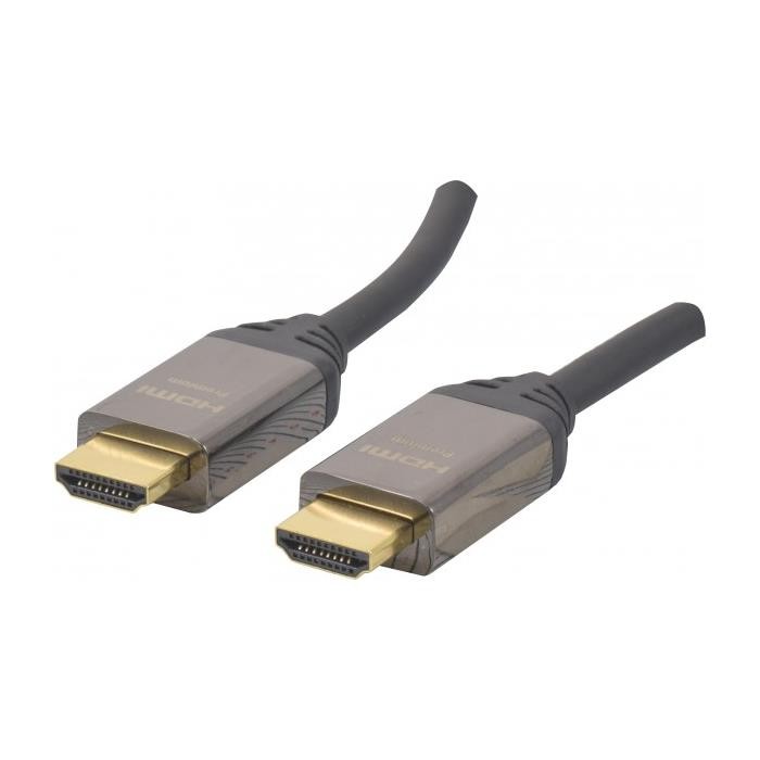Câble HDMI Premium High Speed Dexlan 3m Ethernet cordon vidéo mâle mâle noir