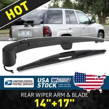14"+17" Rear Windshield Back Wiper Arm & Blade Set OEM Replacement All Season
