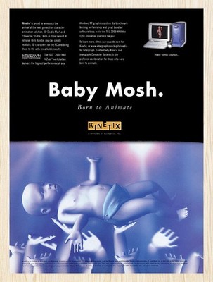 1998 Kinetix 3D Studio MAX Original Advertisement v2