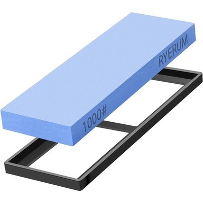 Single Sided Whetstone 1000 Grit Professional Knife Sharpener Stone with Non