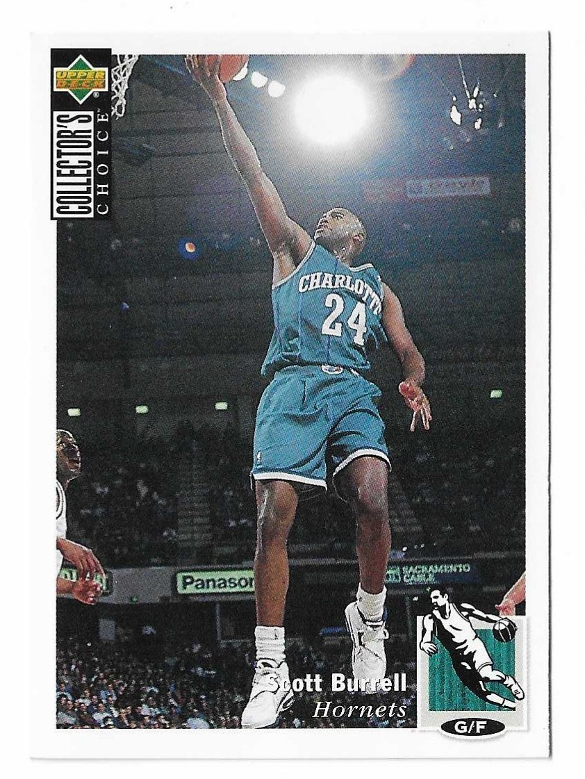 1994-95 Collector's Choice Basketball Scott Burrell Card #58 Charlotte Hornets