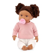 14" Baby Doll with Wavy Dark-Brown Hair  Brown Eyes