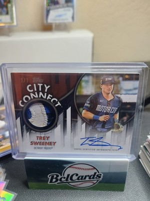 2026 Topps Series 2 Trey Sweeney City Connect Relic Auto 1/1    #CCAR-TSW
