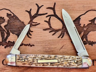 1880 -1915 Korton & Scherf Germany  2 Blade Equal  End Knife   3-1/4'' Closed