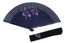 Premium Kyoto Fan in Paulownia Box Cattleya / Made in Japan
