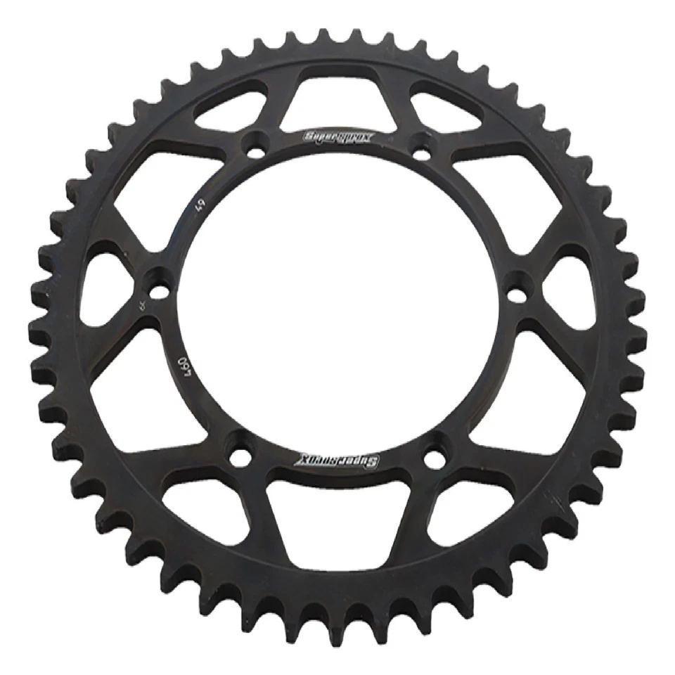 New Supersprox Rear Steel Sprocket Black 49T For Kawasaki KLX 250 S 06-14 Foto 3 de 4