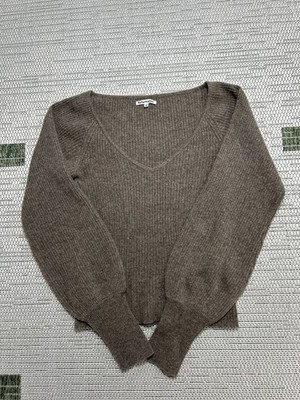 Reformation Sweater Womens Xs Brown Cashmere Knit Pullover