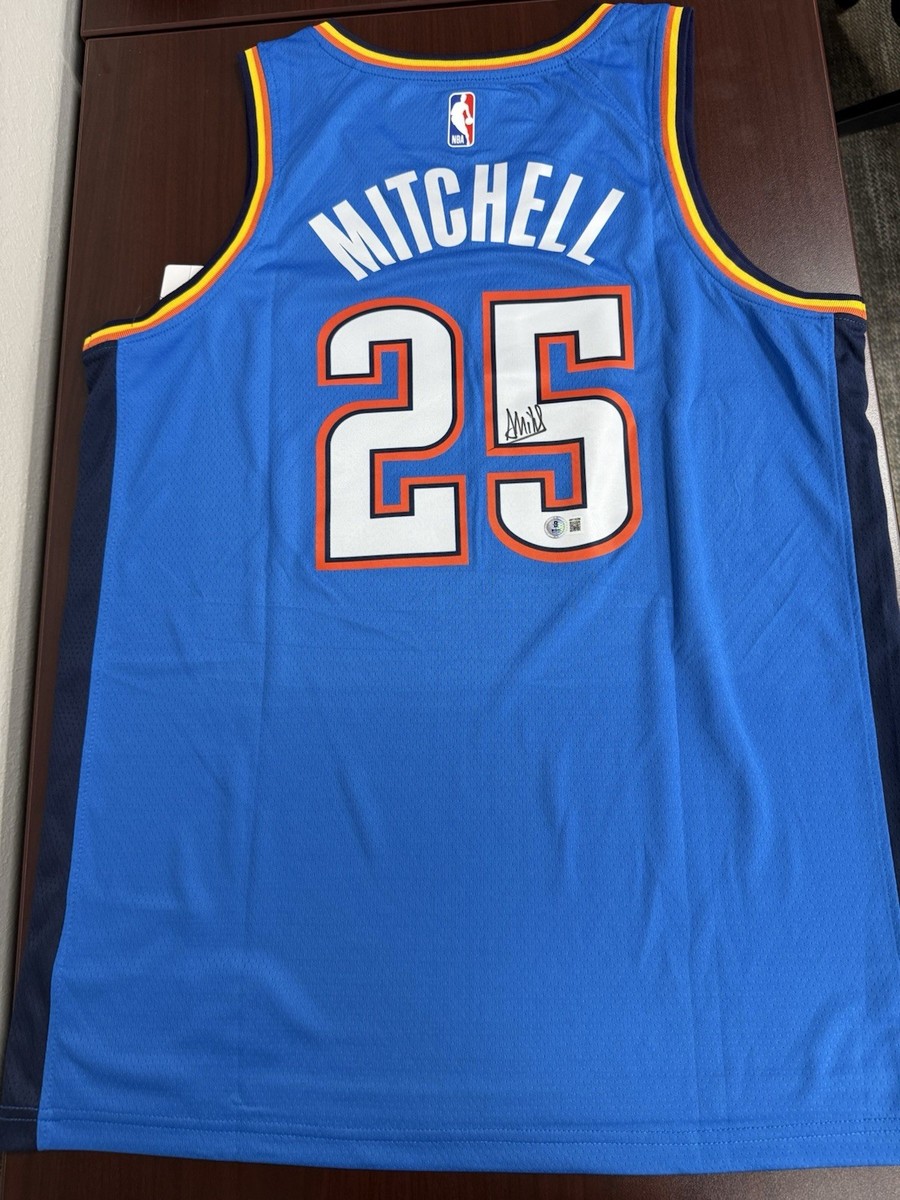 ⚡️Ajay Mitchell Signed Autographed OKC Thunder Jersey BAS 